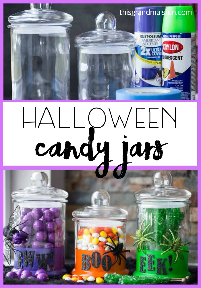 Halloween Candy Jars - Eighteen25