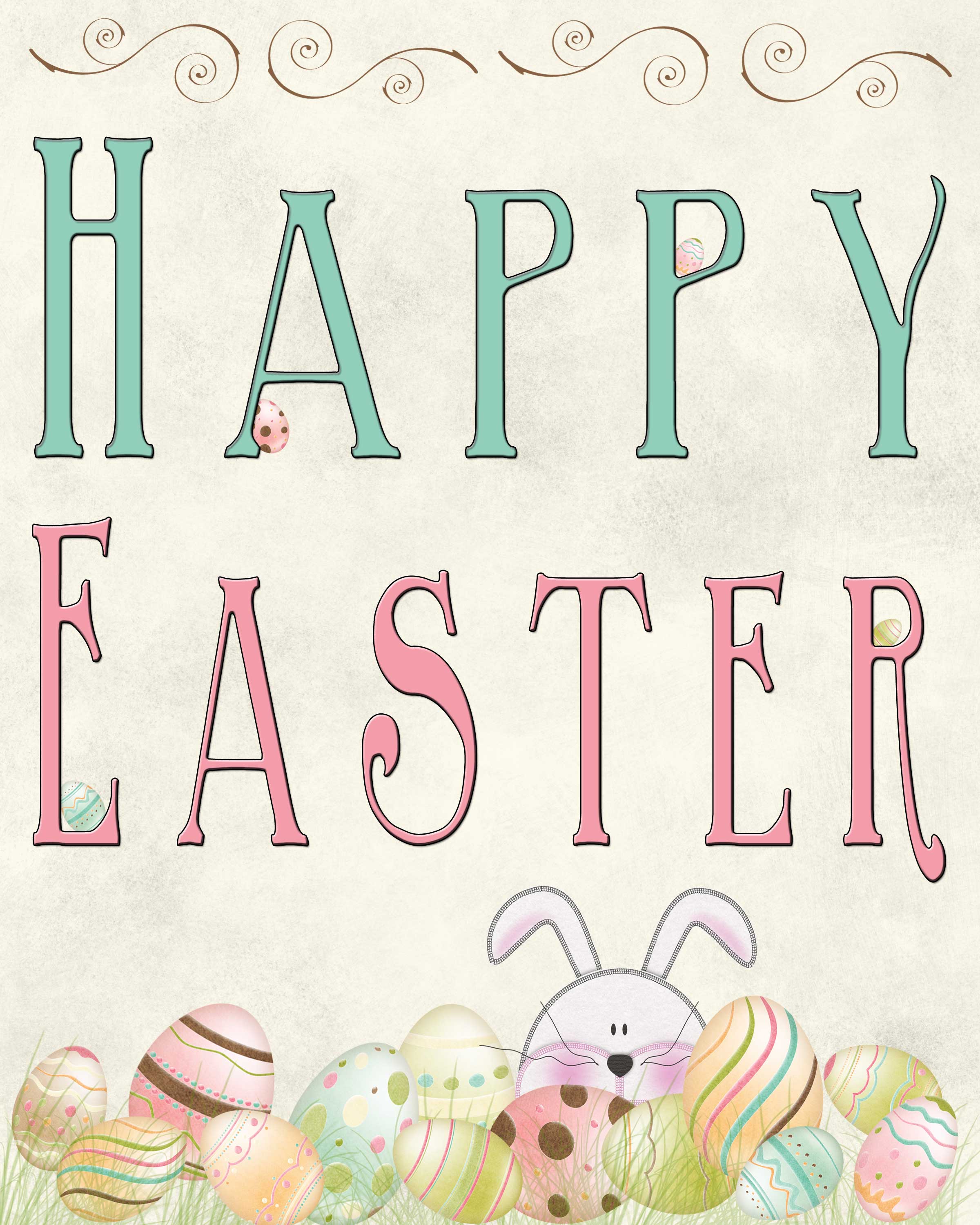 Free Happy Easter Printables