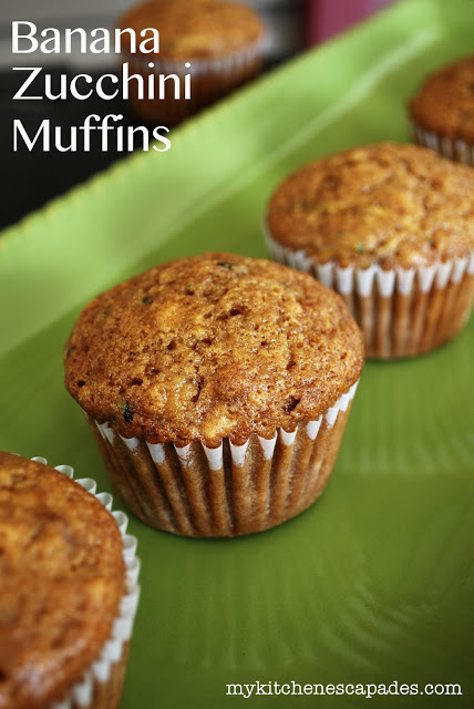 Banana Zucchini Muffins Tgif This Grandma Is Fun