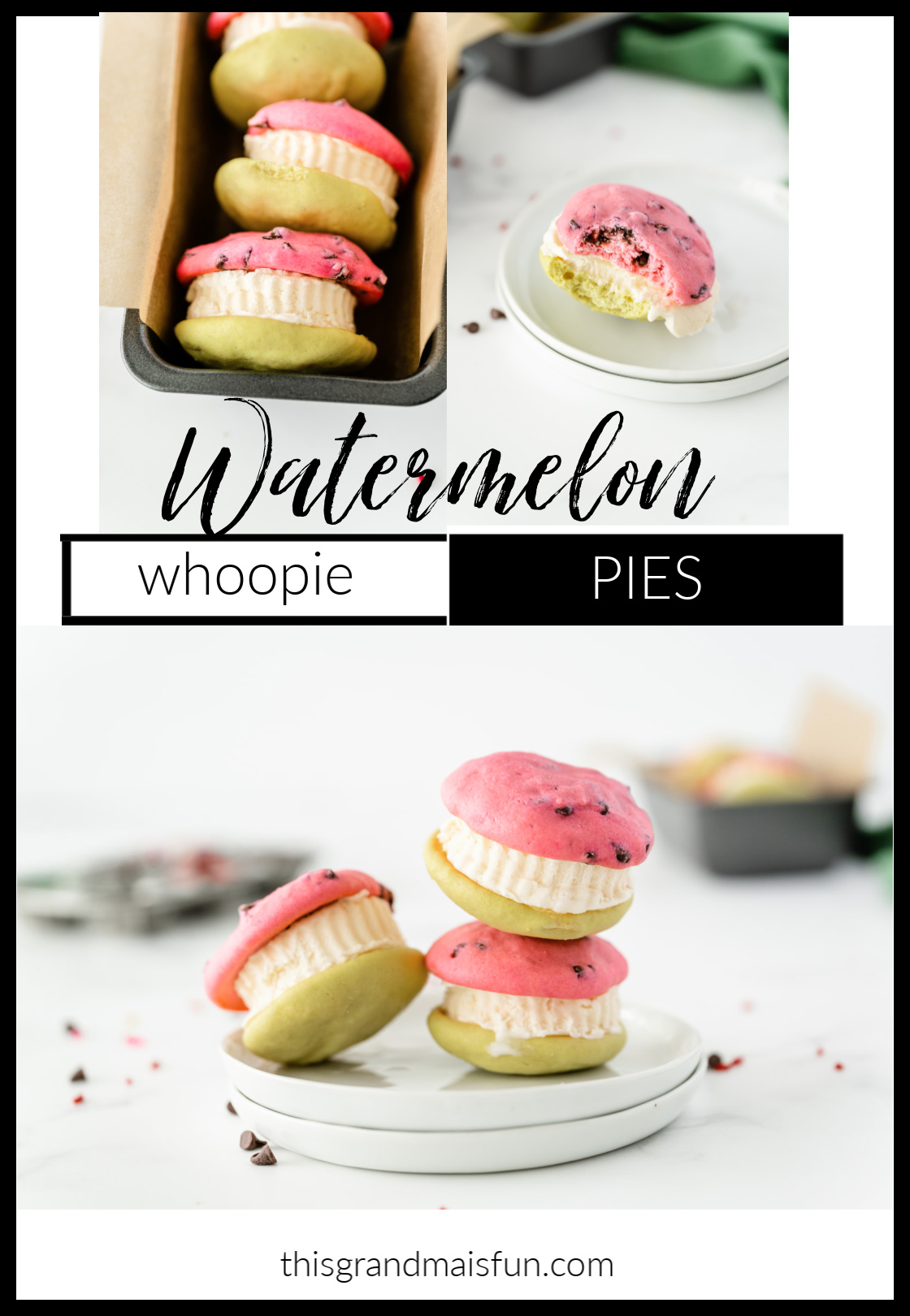 Strawberry Shortcake Whoopie Pies - Haniela's