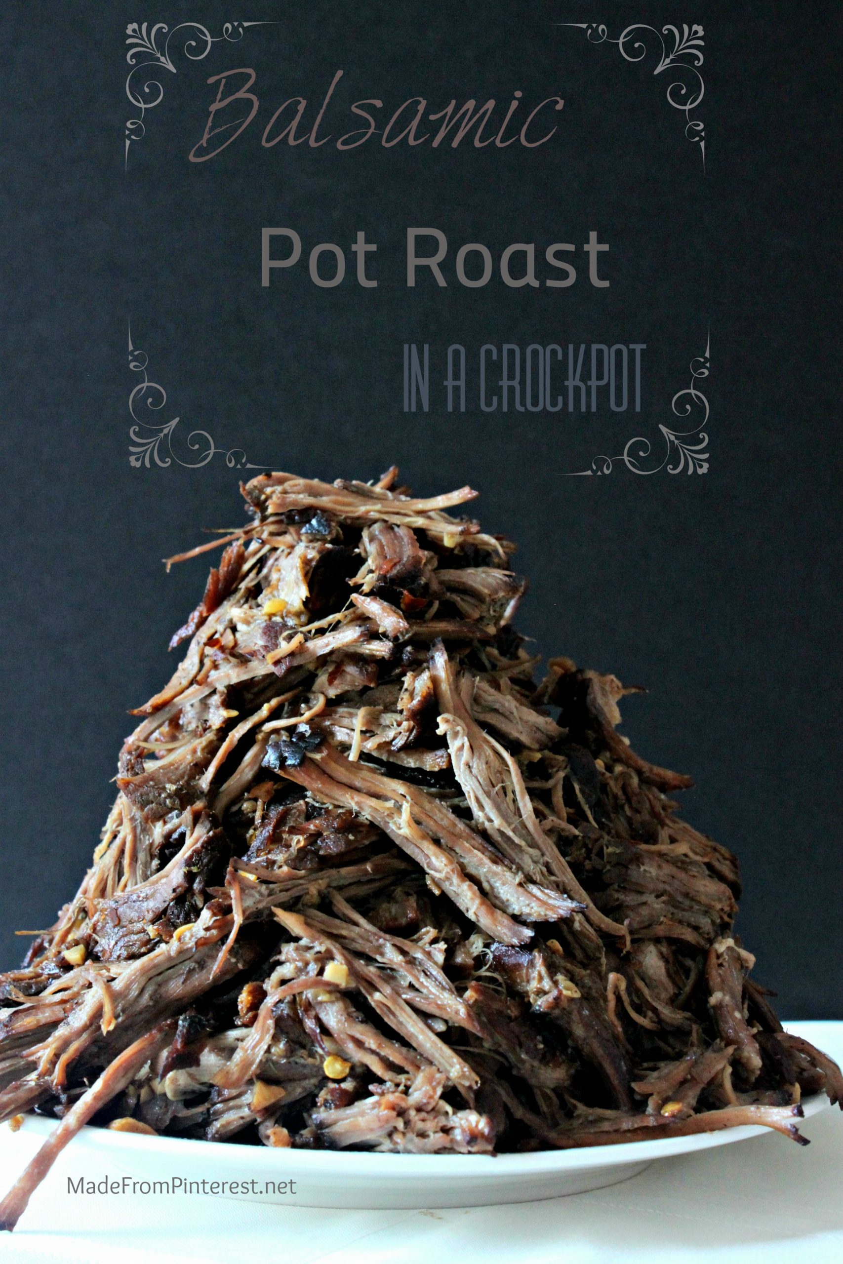 Balsamic Pot Roast in a Crockpot - TGIF - This Grandma is Fun
