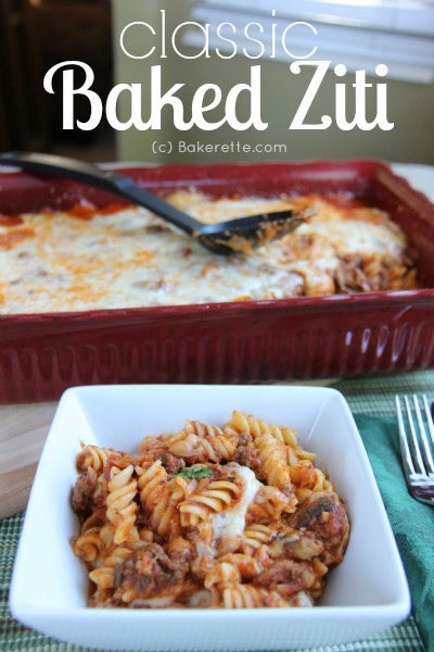 Classic Baked Ziti - TGIF - This Grandma is Fun