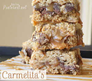 Carmelita's - These are one of the best dessert recipes on Pinterest! They are AMAZING! #Recipes #Dessert #Caramel