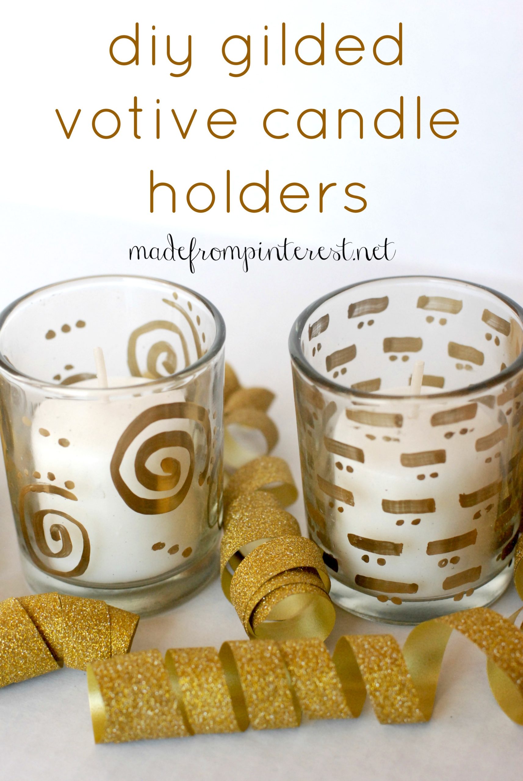 Diy Gilded Votive Candle Holder Tutorial T This Grandma Is Fun 5383