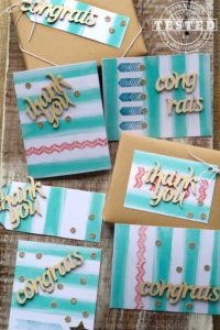 Paper Pumpkin kit from Stampin' Up! - I loved making these Thank You and Congratulations cards. Everything I needed was in the kit, I was done in 25 minutes! Such a great idea! #Craft #DIY #DIY Craft