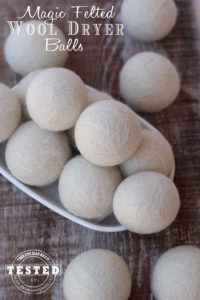 Magic Felted Wool Dryer Balls - use up to 20% less drying time = 20% less electricity, chemical and dye free, natural fabric softener, earth friendly, natural static remover and they are low maintenance, just leave them in your dryer. Add a few drops of your favorite essential oils to each Magic Felted Wool Dryer Ball for an amazing fresh smell in all your laundry. They are also a great gift idea!