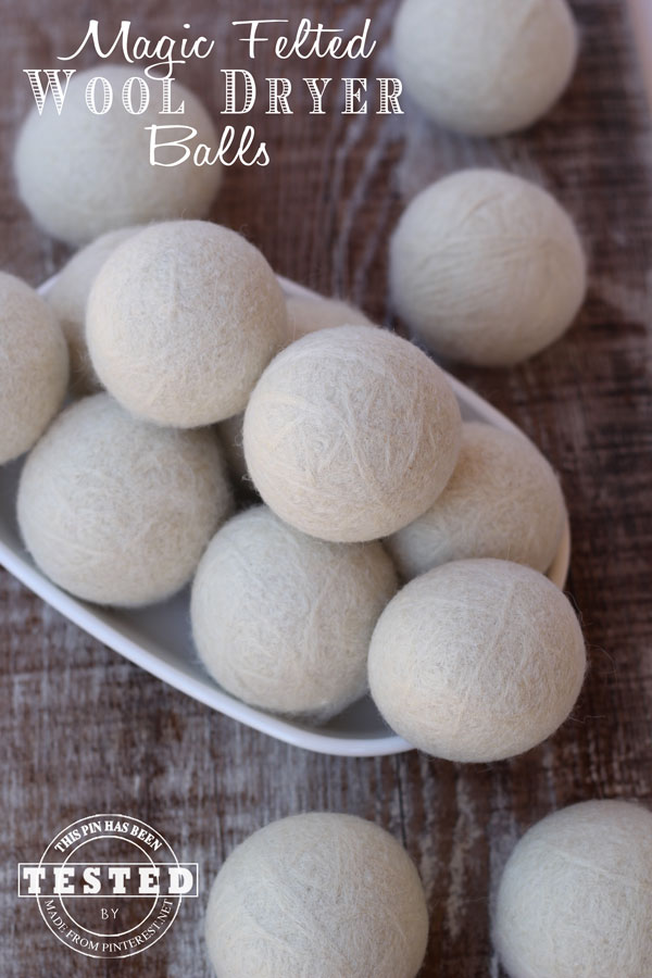 how to make felted dryer balls