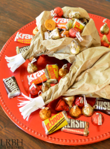 Candy Stuffed Drumsticks - Making these candy stuffed drumsticks out of brown paper bags is inexpensive and fun!