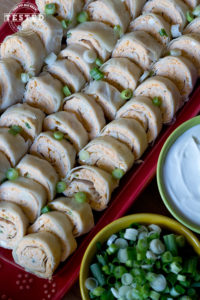 Buffalo Wing Pinwheels - These tortilla buffalo pinwheels are amazing, they are bursting with bold wings flavor, blue cheese and green onions. Quick and easy to make!