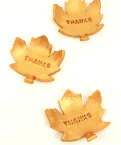 DIY Thanksgiving Leaves - Add an elegant look to your Thanksgiving with these beautiful fall leaves.