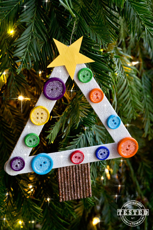 DIY Kids Christmas Tree Ornament  TGIF  This Grandma is Fun