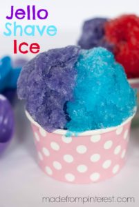 Jello Shave Ice. This is an easy recipe that you can make with your kids and they are going love eating it because they made it themselves!