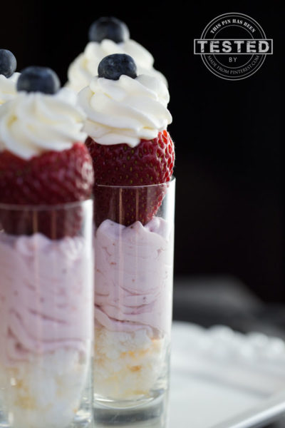 Strawberry Cheesecake Mousse Parfaits - TGIF - This Grandma Is Fun