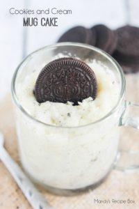 When you're in the mood for a treat for one, this Cookies and Cream Mug Cake will satisfy that craving. It takes less than 5 minutes to make and is a great quick dessert.