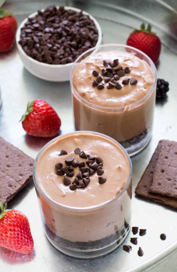 Individual Nutella Cheesecake Mousse