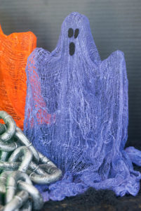 Made in bright Halloween colors, these stand up ghosts are bringing color back to life! Get it?