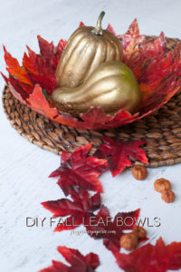 An beautiful fall leaf bowl to get you in the mood for autumn!