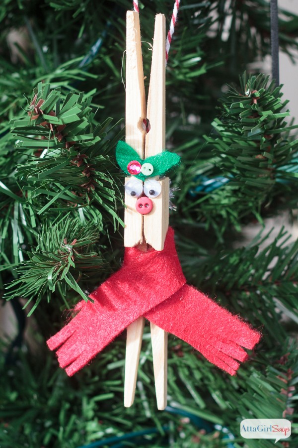 DIY Reindeer Clothespin Ornaments - TGIF - This Grandma is Fun
