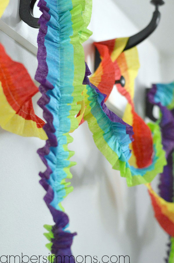 Way To Celebrate! Multicolor Ruffled Streamers
