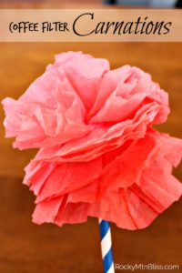 Quick, easy and cheap spring decorations, DIY Coffee Filter Carnations