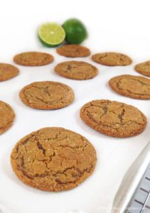 Lime Sugared Gingersnaps: the ginger and lime zest give these cookies a little tart zing, while the sugar keeps them sweet.