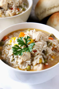 This Hearty Chicken and Rice Soup is the perfect pick me up on a long chilly day and is super easy to make!