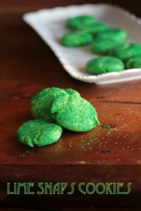 Easy St. Patrick's Day cookies, these lime snaps are so pretty and they are so good!