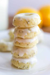 Lemon poppy seed mini donuts are bright, vibrant and perfect for spring! These baked donuts are made with lemon, poppy seed and topped with a sweet and tangy icing that are filled with so much citrus flavor.