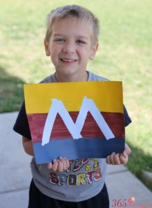 Tape Resist Letter Art is an easy DIY craft that encourages kids to get artsy and creative with the alphabet!