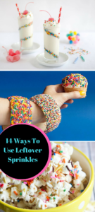 Here are 14 ways to use up the leftover sprinkles that have been sitting in your cupboard!