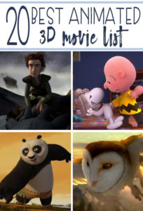 I don't know about you, but family movie night is one of my favorite nights! I love grabbing a bowl of popcorn, cuddling with my kids and turning on a good movie. But, if you're looking to add something special to your next family movie night, try a 3D movie! Check out this 20 best animated 3D movie list!