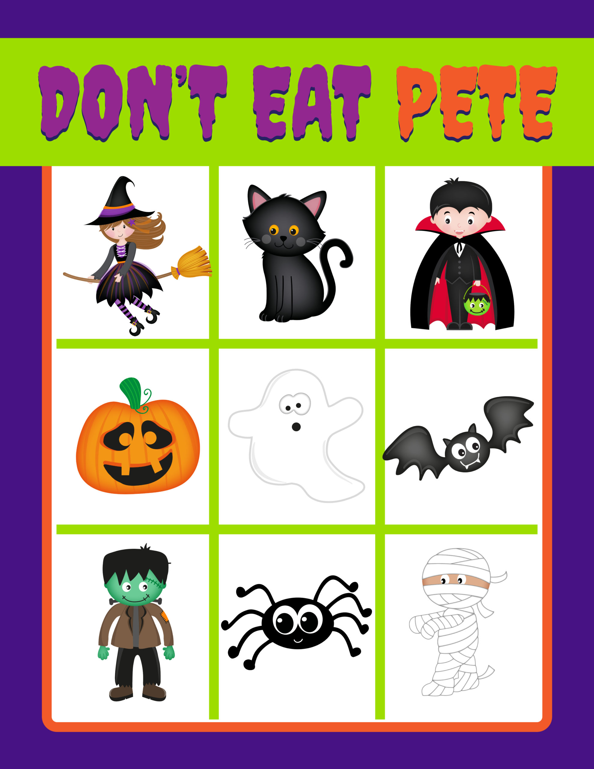 Don t Eat Pete Game Free Printable TGIF This Grandma Is Fun