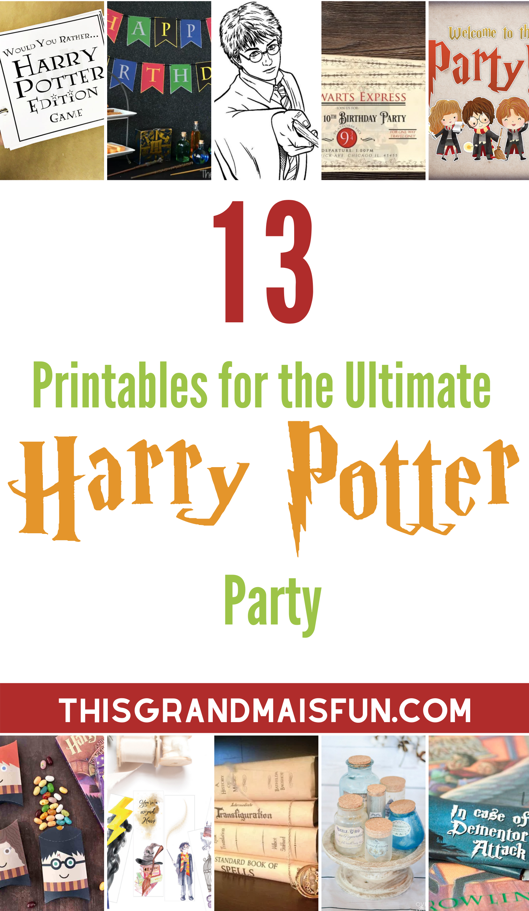 Free Printable Harry Potter Banner Letters - Paper Trail Design  Harry  potter printables free, Harry potter printables, Harry potter banner